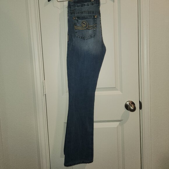 SEVEN7 Brand Slim Boot Cut Jeans Size 6 Cowgirl Style - Picture 3 of 13